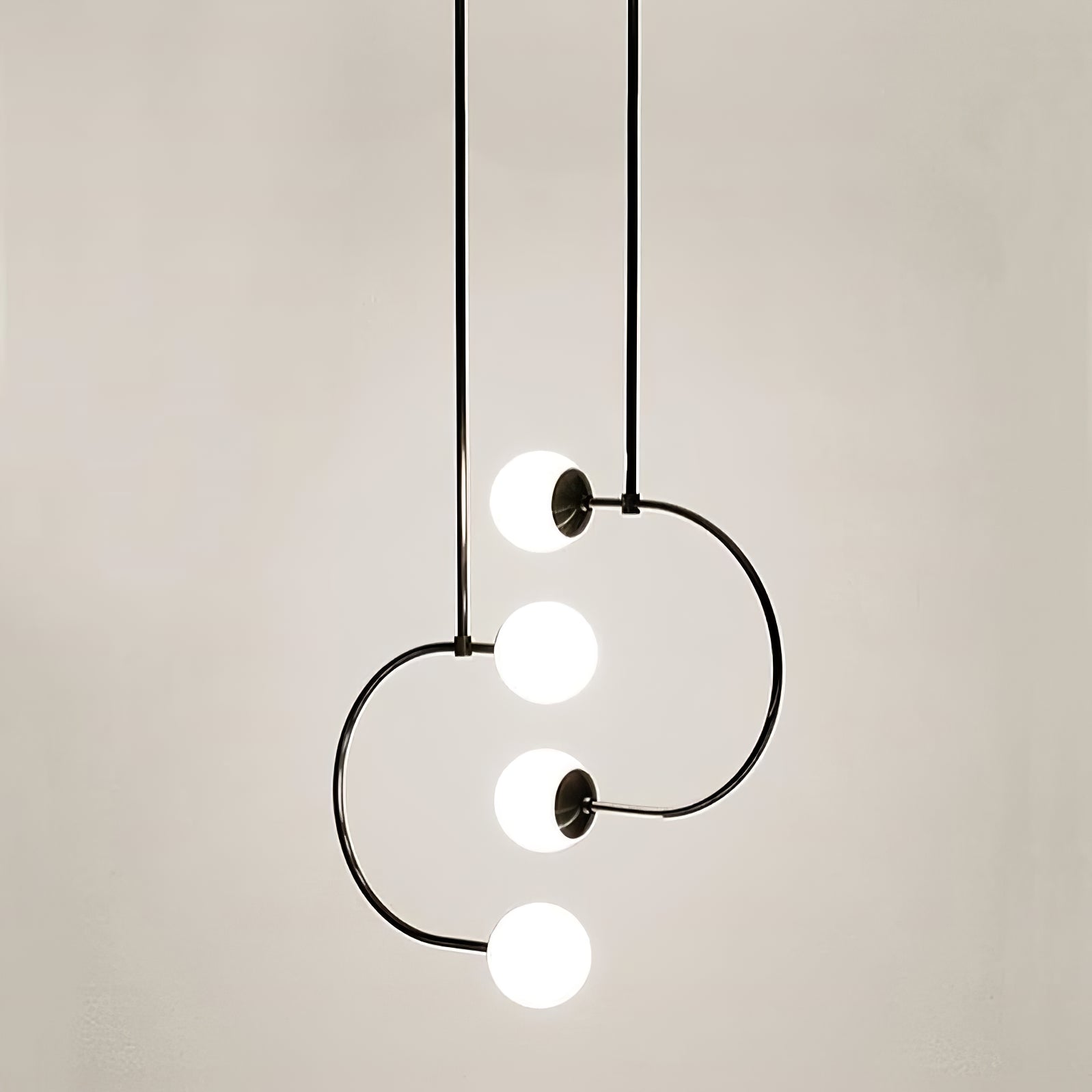 Modern Crystal Pendant Lamp - Elegant Glass Ceiling Light Fixture for Dining Room, Kitchen Island & Bedroom Decor | Dimmable LED Chandelier Lighting
