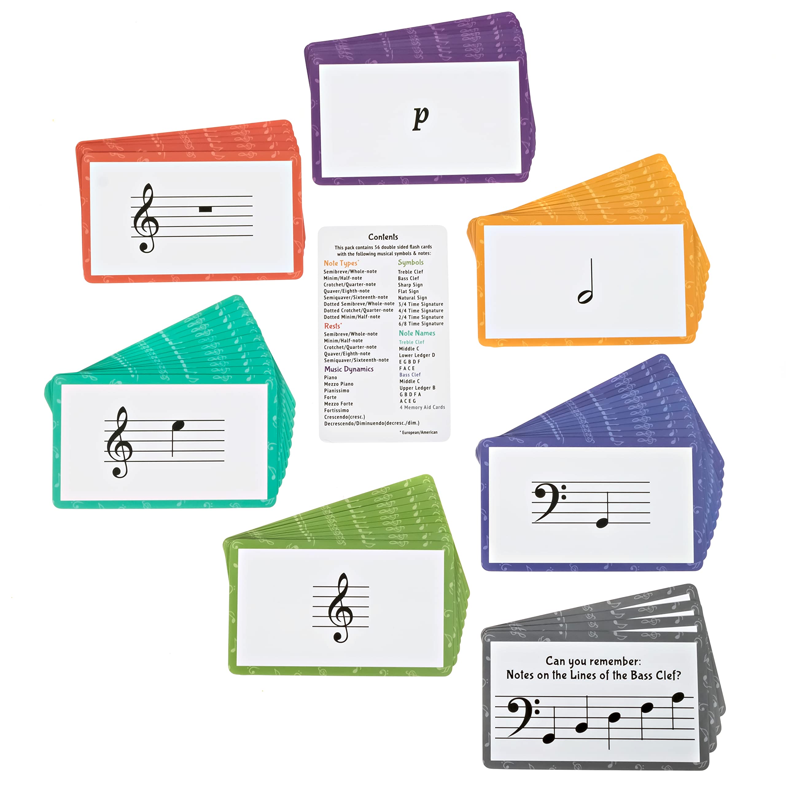 Lark & Wolf Learn to Read Music Flashcards - 56 Large Size Music Note Theory Cards for Kids & Piano Beginners | Perfect for Music Lessons, Homeschooling & Early Childhood Education