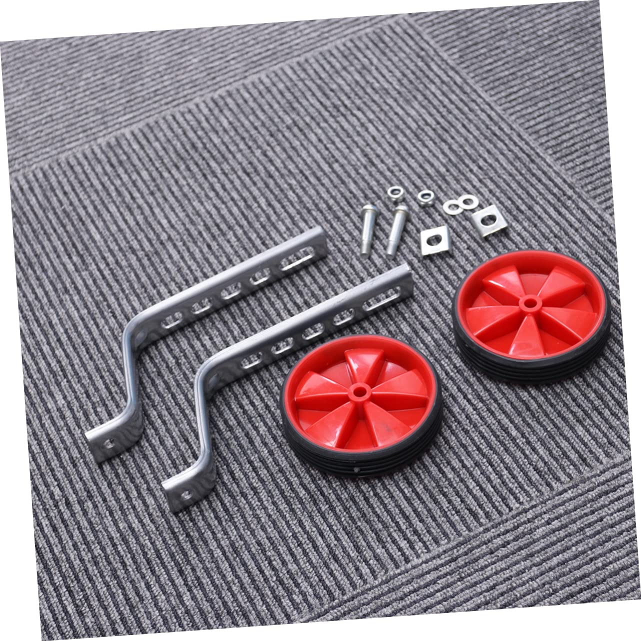 CLISPEED Kids Bike Training Wheels - Red Safety Stabilizers for Toddlers Cycling