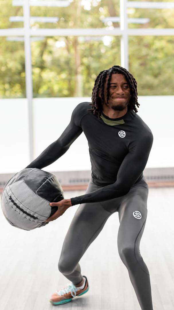 Premium Compression Leggings for Men - Enhanced Circulation & Muscle Recovery - Ideal for Running, Hiking, Gym Workouts & Active Lifestyle