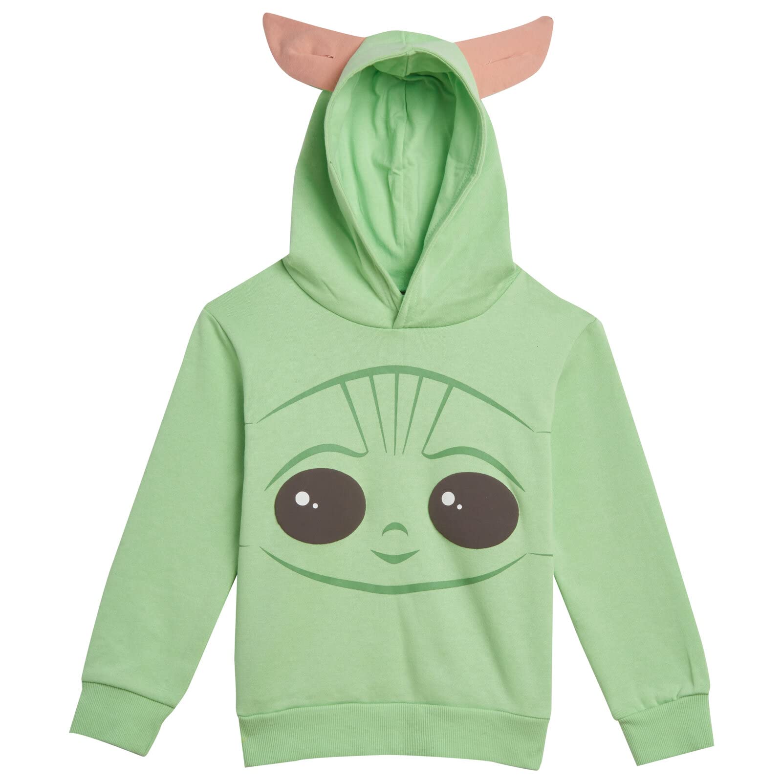 Star Wars The Mandalorian The Child Cosplay Hoodie for Kids - Baby Yoda Costume Hooded Sweatshirt for Halloween, Cosplay & Everyday Wear (Infant to Big Kid Sizes)