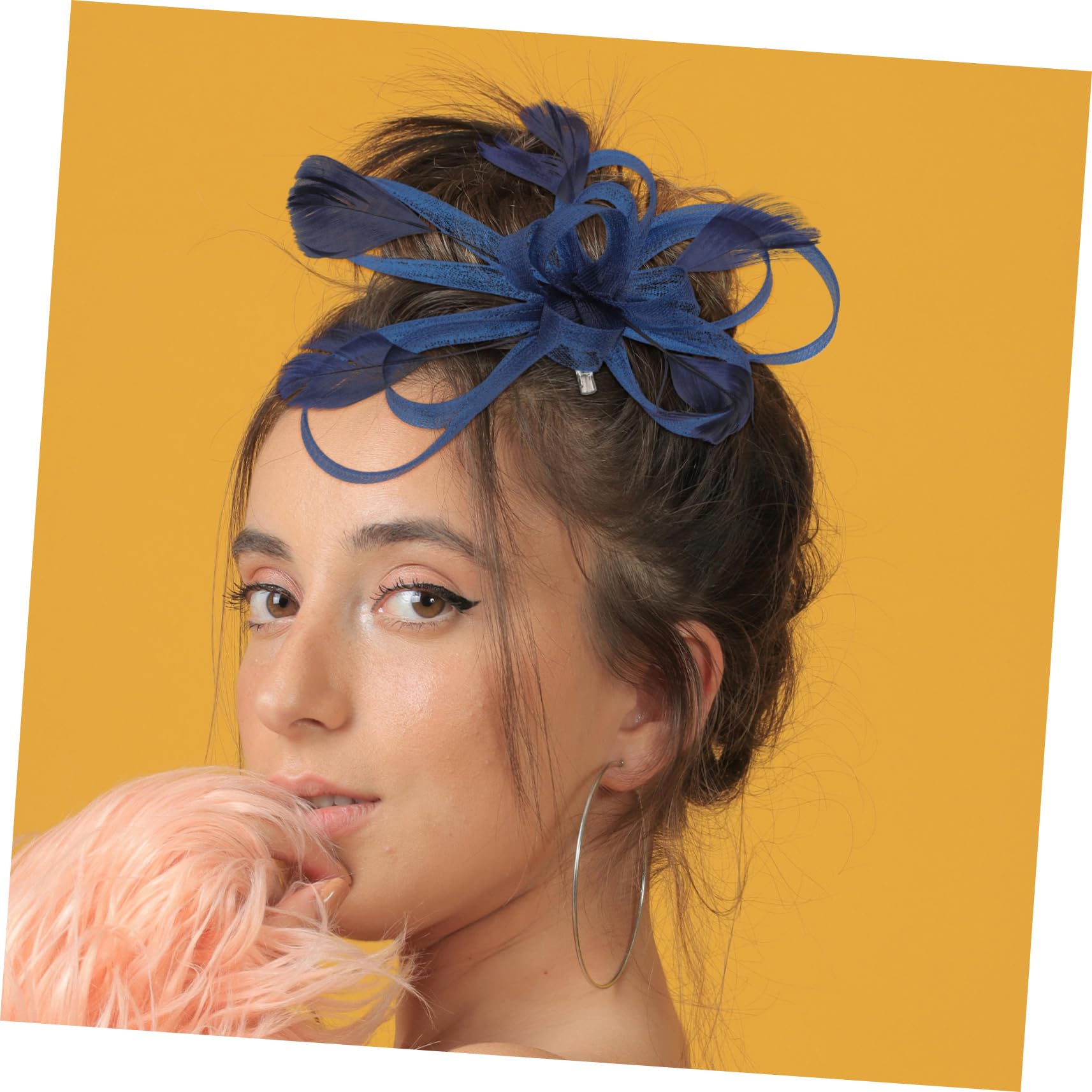 Elegant Blue Bridal Hair Clips - Wedding Fascinator Hair Accessories for Women (Blue) | Perfect for Bridal Showers, Weddings & Special Occasions