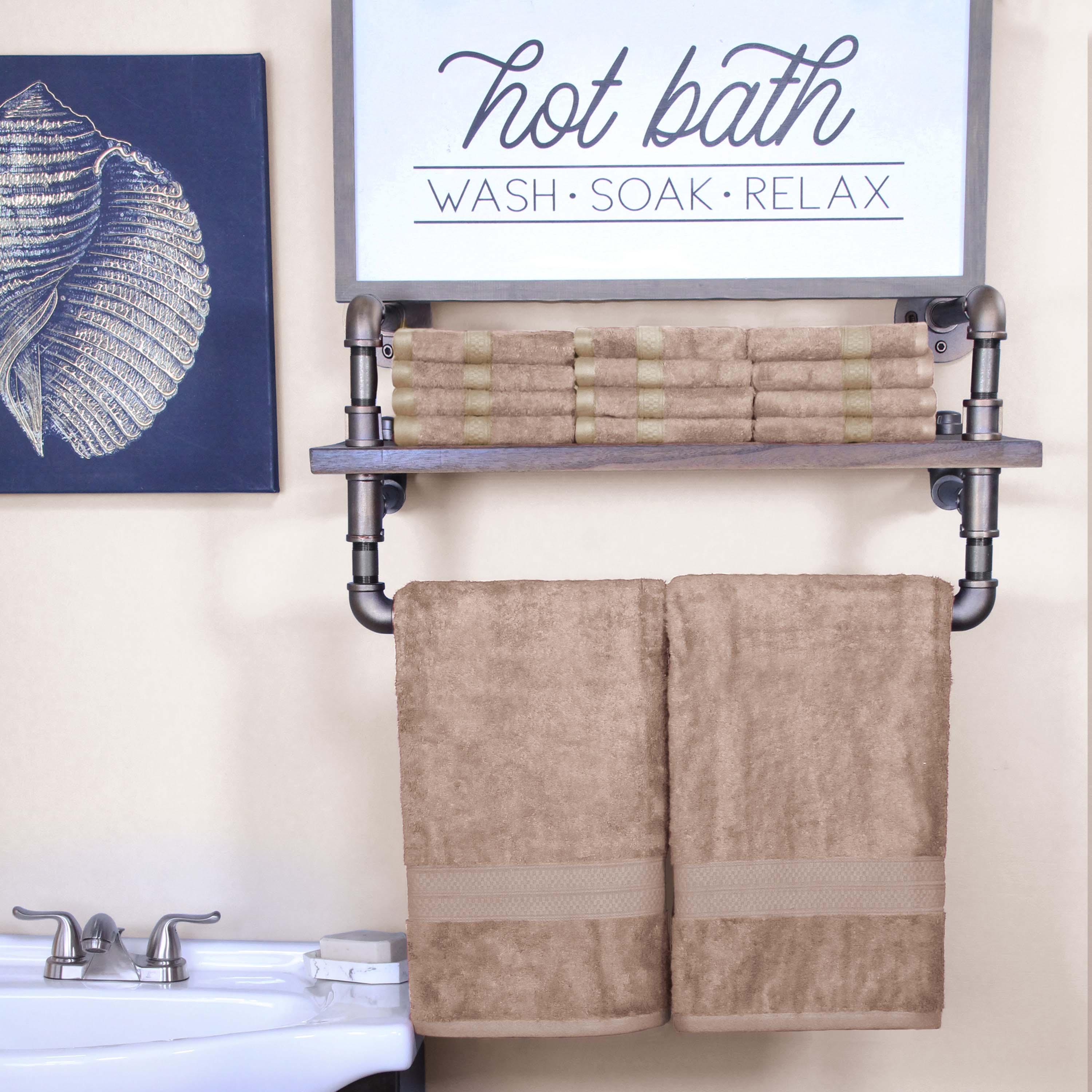 Ultra Soft Bamboo Rayon & Cotton Blend Bath Towel and Face Towel Set - Eco-Friendly, Absorbent & Gentle for Spa, Bathroom & Travel Use