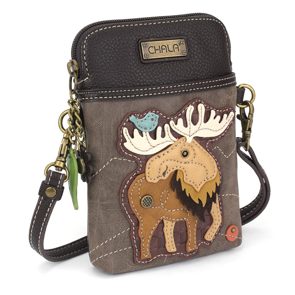 CHALA Women's Crossbody Phone Purse - PU Leather & Canvas Adjustable Strap Handbag for iPhone, Wallet & Essentials | Perfect for Travel, Shopping & Daily Use