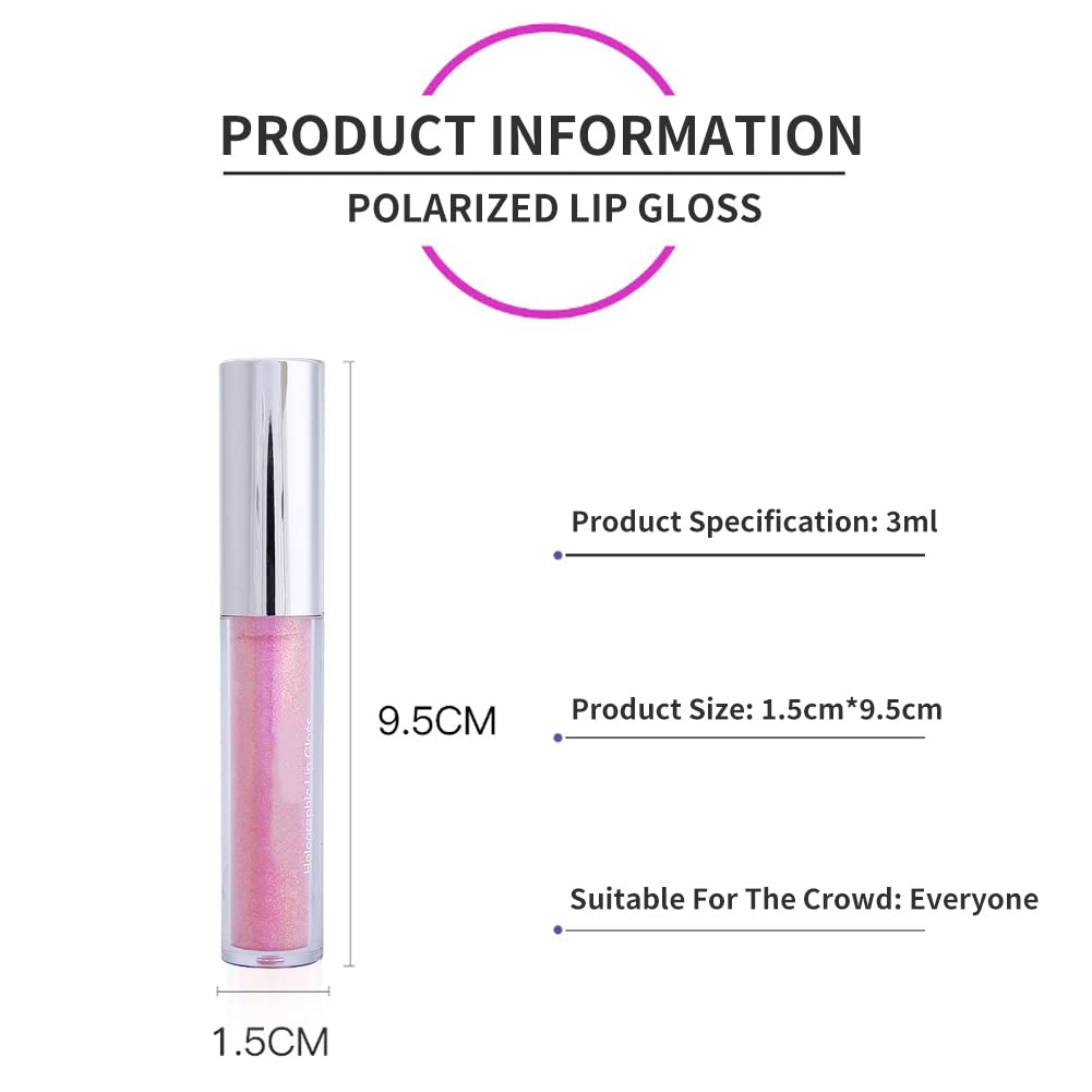 Waterproof Moisturizing Lip Gloss Set - Shiny Glossy Lipstick with Holder for Women & Girls (4 Colors) - Perfect for Daily Wear, Parties & Makeup Gifts