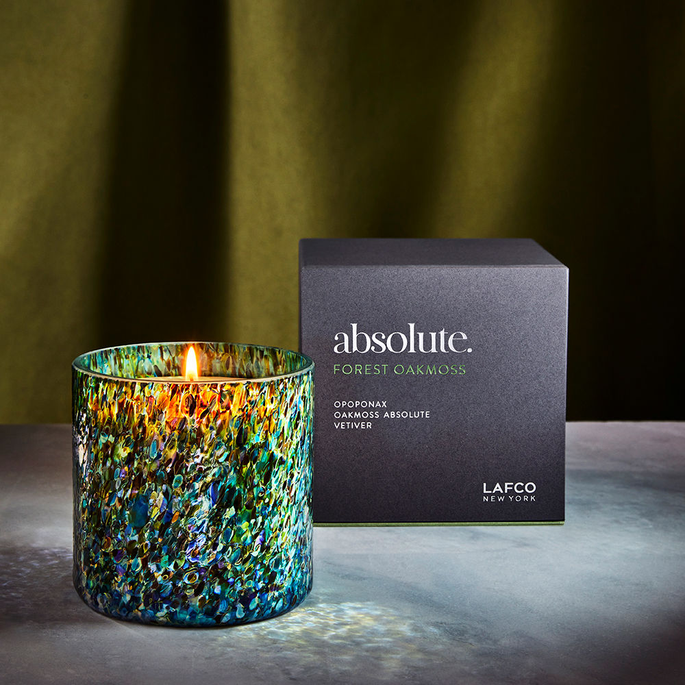 Absolute Forest Oakmoss Scented Candle - Natural Aromatherapy Soy Wax Candle for Home, Relaxation & Meditation - Perfect for Bedroom, Bathroom & Office