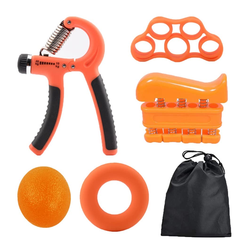 YFDM Orange Hand Grip Strengthener - Adjustable Hand Exerciser for Grip Strength, Forearm & Finger Training - Perfect for Physical Therapy, Rehabilitation, Rock Climbing & Gym Workouts