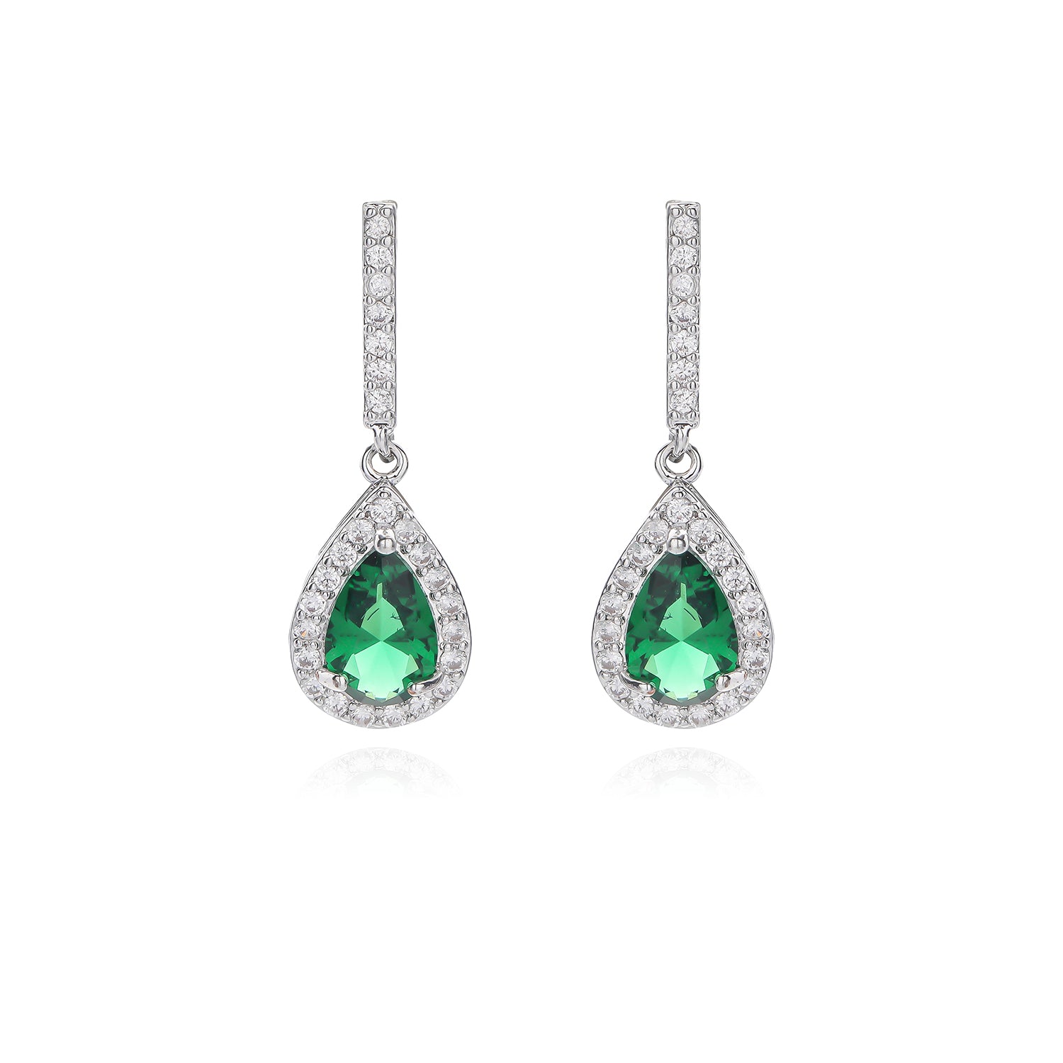 5A Cubic Zirconia Water Drop Earrings for Women - Dangle Wedding Bridal Party Jewelry Gift - Elegant Evening Wear & Special Occasion Accessories