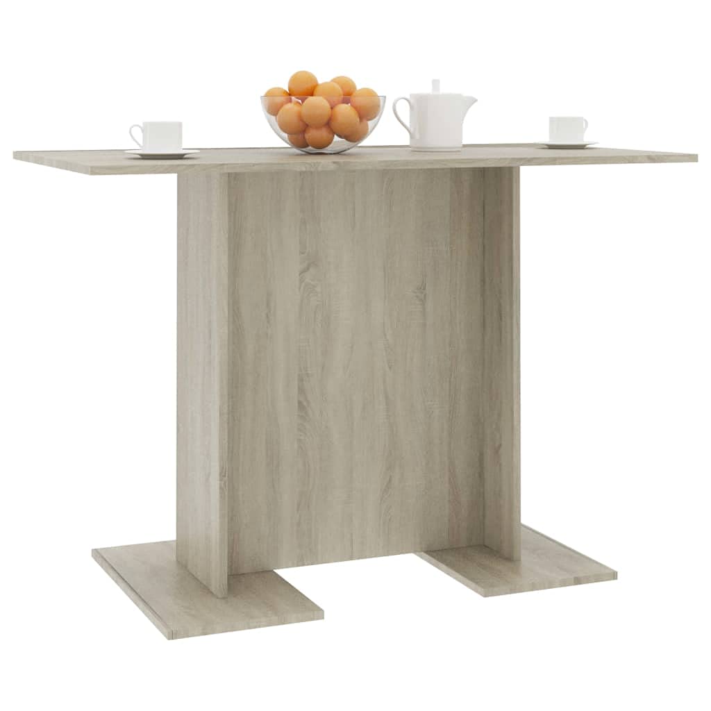 43.3 x 23.6 x 29.5 Inch Sonoma Oak Dining Table & Coffee Table - Multi-Functional for Dining Room, Living Room, Office, Study & Home Bar - Durable Chipboard Design - Perfect for Family Gatherings & Entertaining Guests
