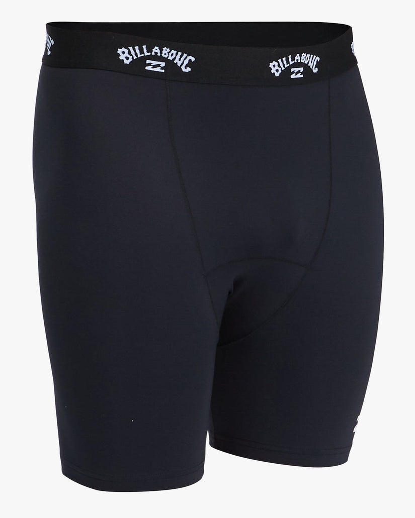 Billabong Men's All Day Compression Surf Shorts - Rash Guard Swim Trunks for Surfing, Swimming & Beach Activities - Black