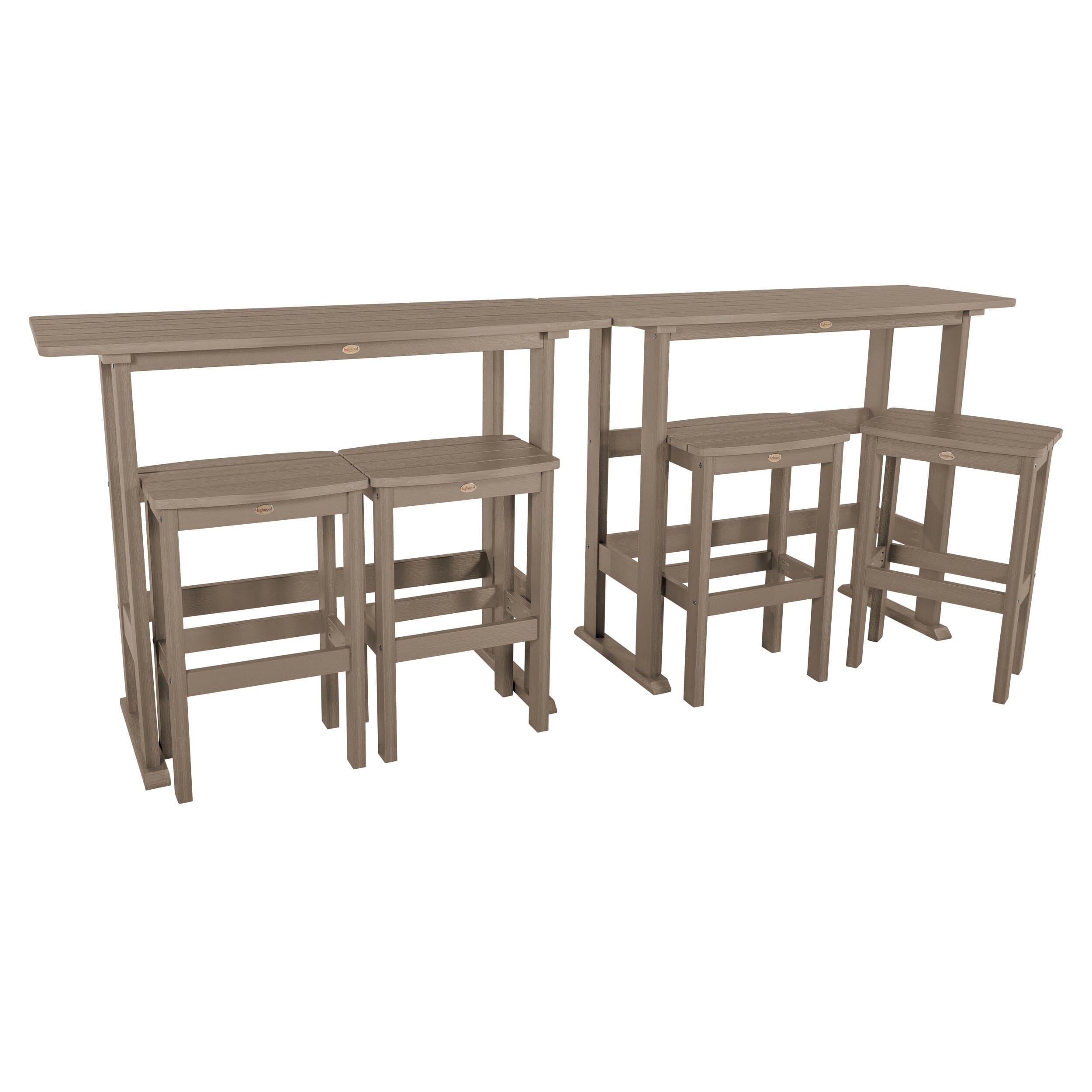 Lehigh 6-Piece Bar Height Balcony Patio Set - Outdoor Dining & Relaxing Furniture for Small Spaces