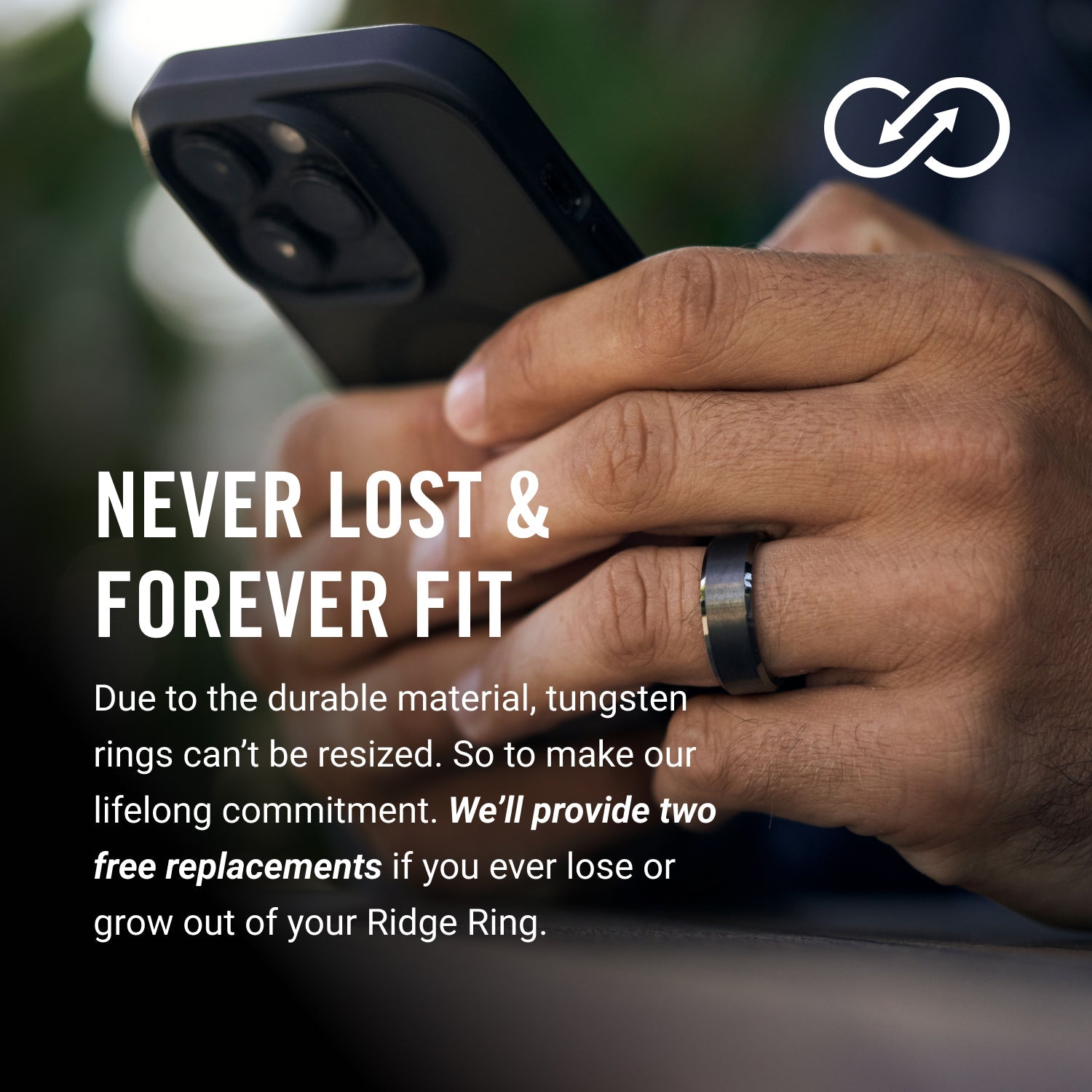 Ridge 8mm Beveled Wedding Ring Set in Alpine Navy - Durable Tungsten Carbide Band for Men & Women - Perfect for Engagement, Anniversary & Everyday Wear