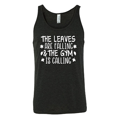 Unisex Gym Motivation T-Shirt - 'The Leaves Are Falling & The Gym Is Calling' - Perfect for Workouts, Fitness Inspiration & Fall Season Training