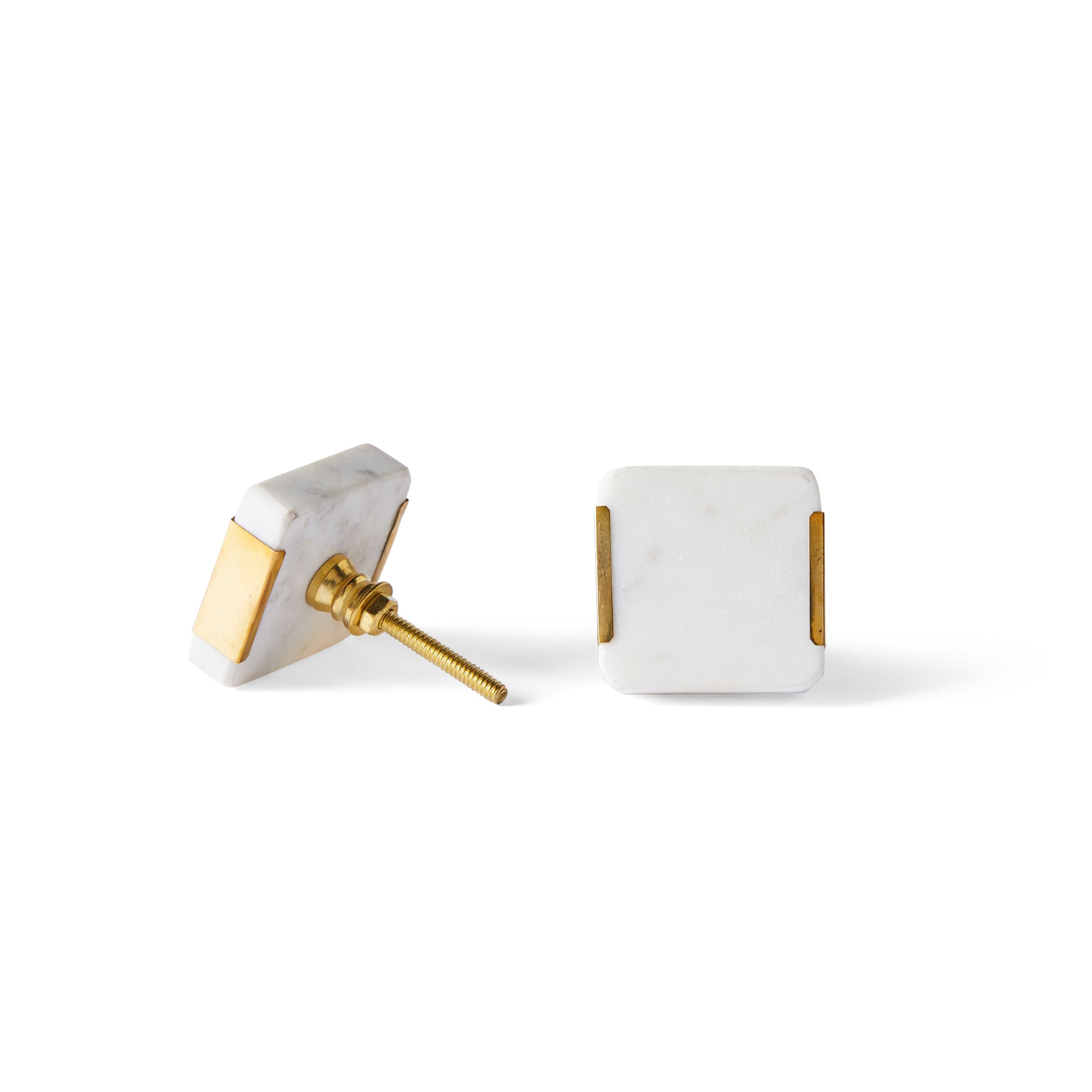 Ara Square Cabinet Knob with Trim - 4.5cm (1.77