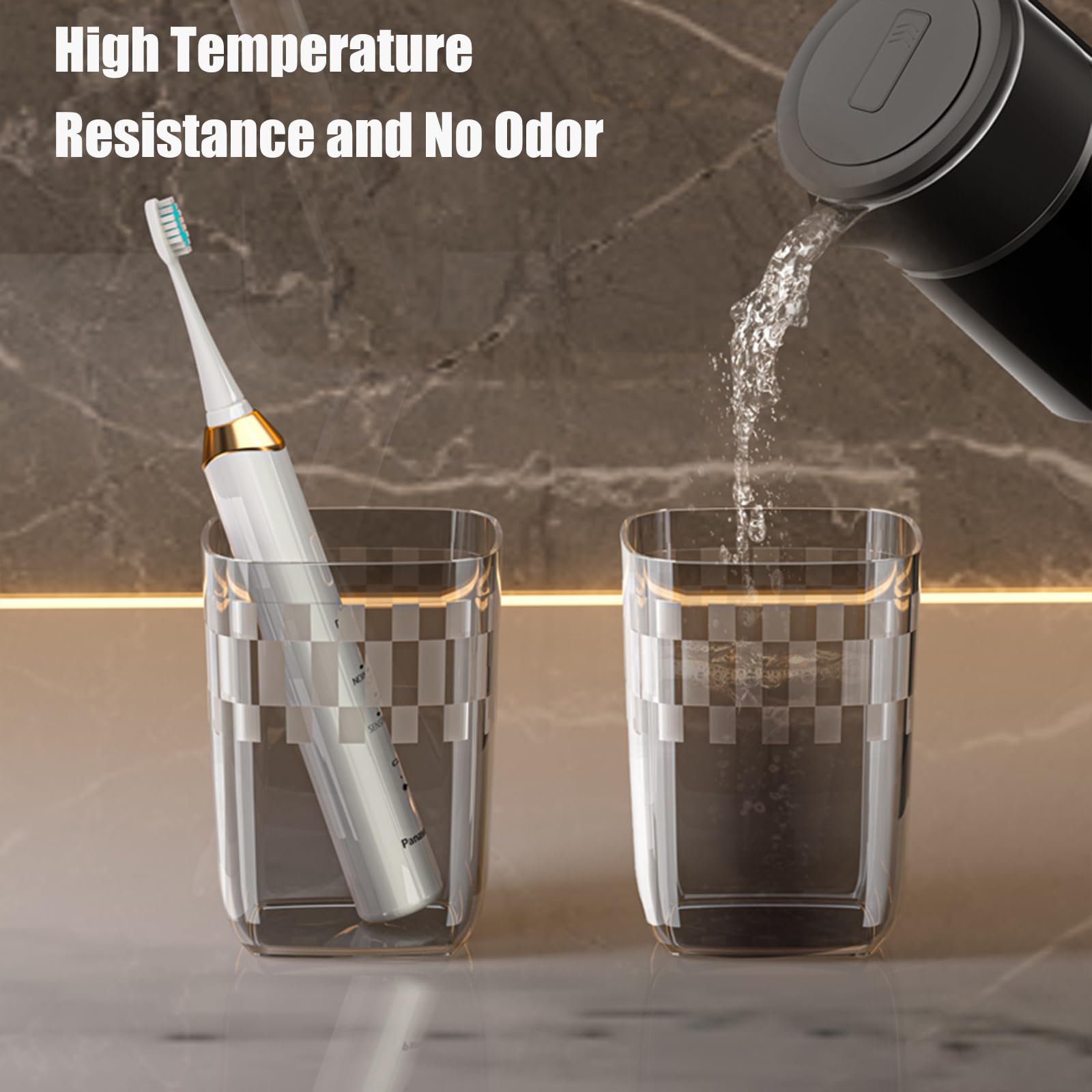Portable Travel Toothbrush Holder with Cover - Compact Toothbrush Cup & Case for Bathroom, School, Business Trips - Ideal for Camping, Gym & Daily Use (Black)