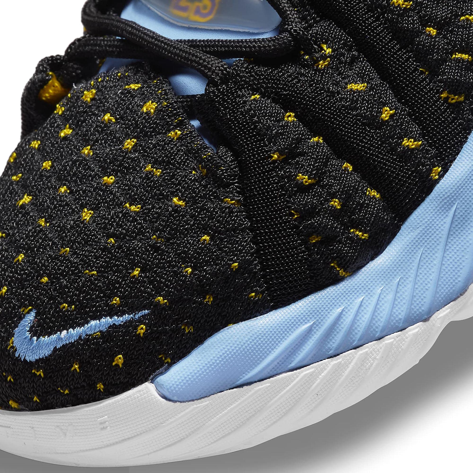 Nike Lebron XVIII Basketball Shoes for Boys - Big Kid Size 5.5 M in Black/University Gold/Coast/Concord - Perfect for School, Training & Court Performance