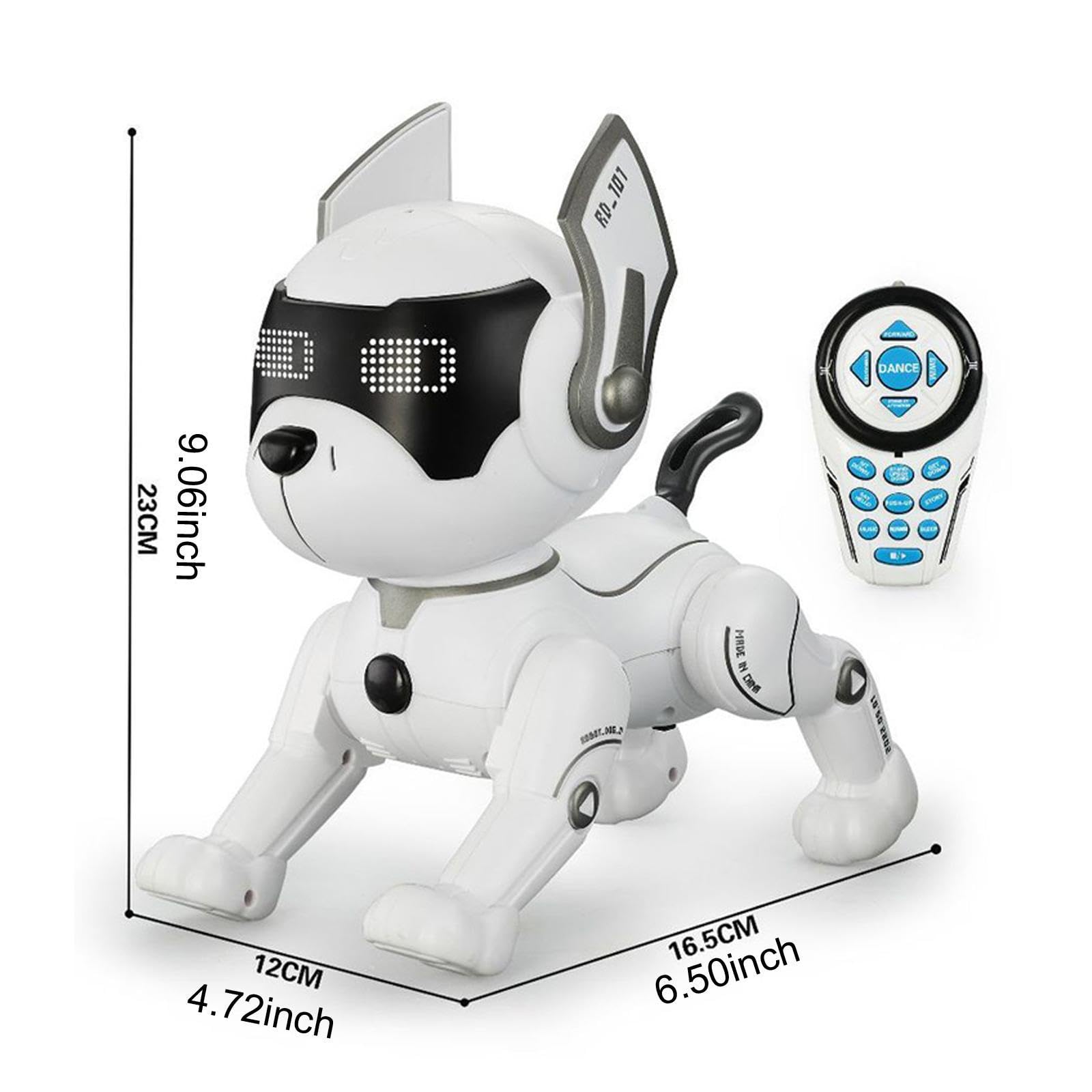 Folpus Smart Electronic Programmable RC Dancing Robot Dog Toy for Kids - Remote Control Interactive Pet Robot for Playtime & STEM Learning