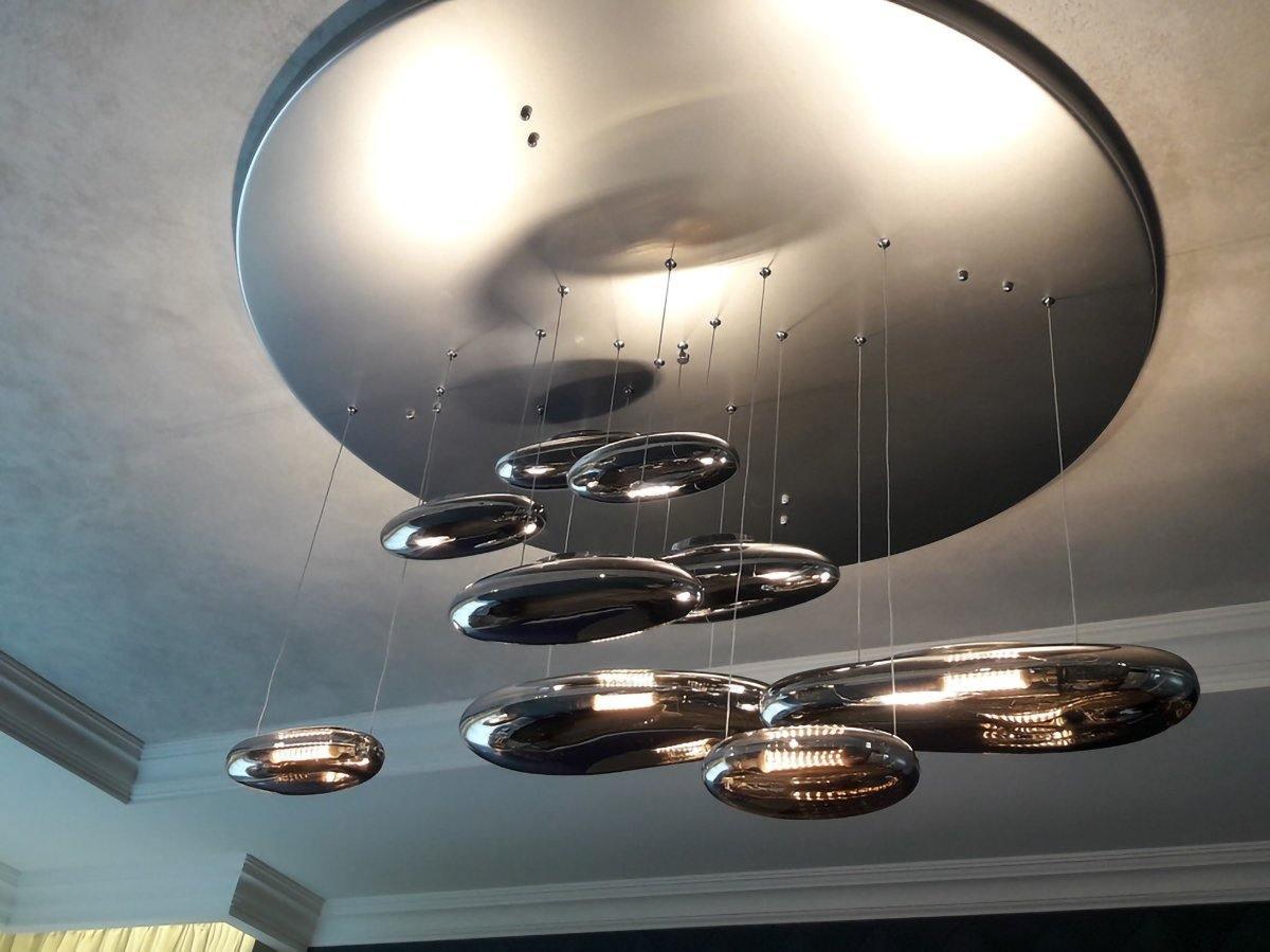 Stylish Mercury Ceiling Light Fixture - Modern LED Chandelier for Living Room, Bedroom & Dining Room - Energy Efficient Home Decor Lighting Solution