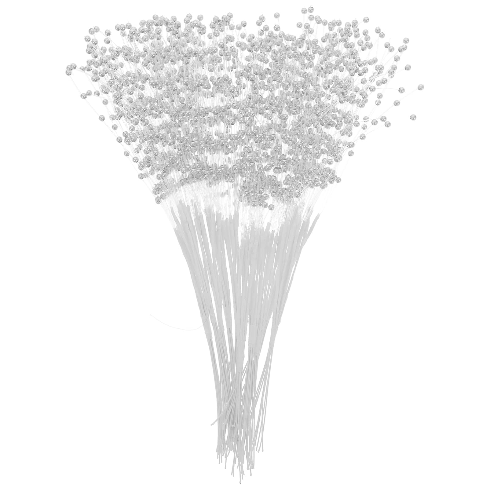 EXCEART 100Pcs White Flower Vases - Wedding Decorations, String Garland Beads, Bridal Bouquet Party Decor - Perfect for Wedding Centerpieces, Bridal Showers & Home Decoration