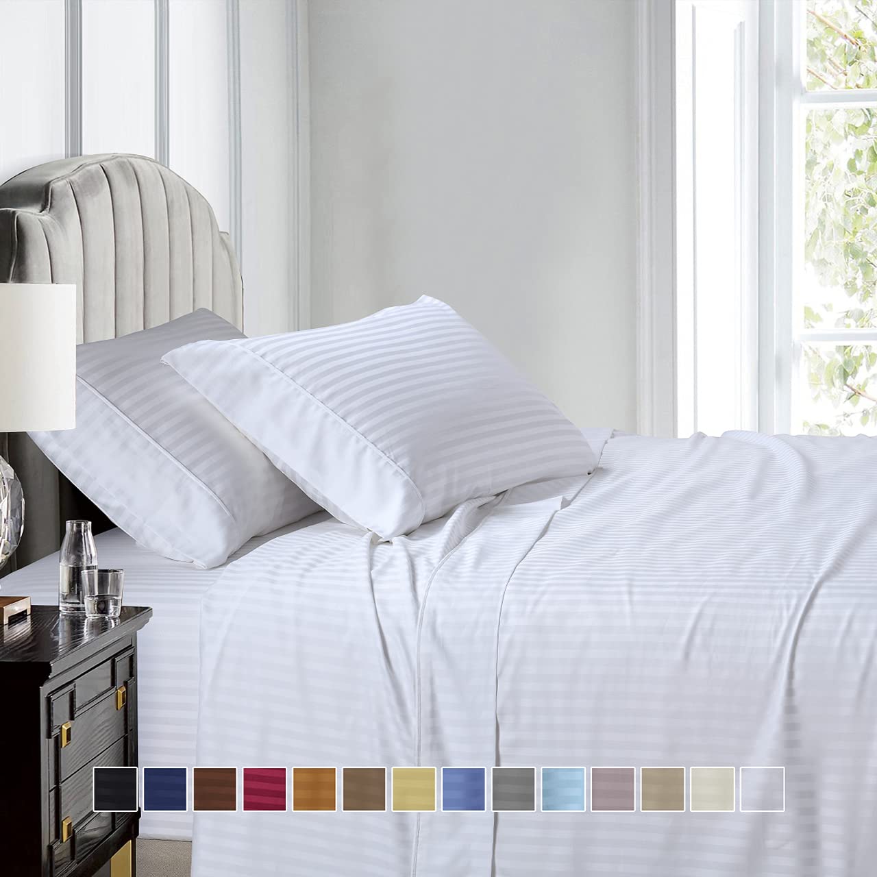 Premium 600 Thread Count 100% Cotton King Size Pillowcases (20