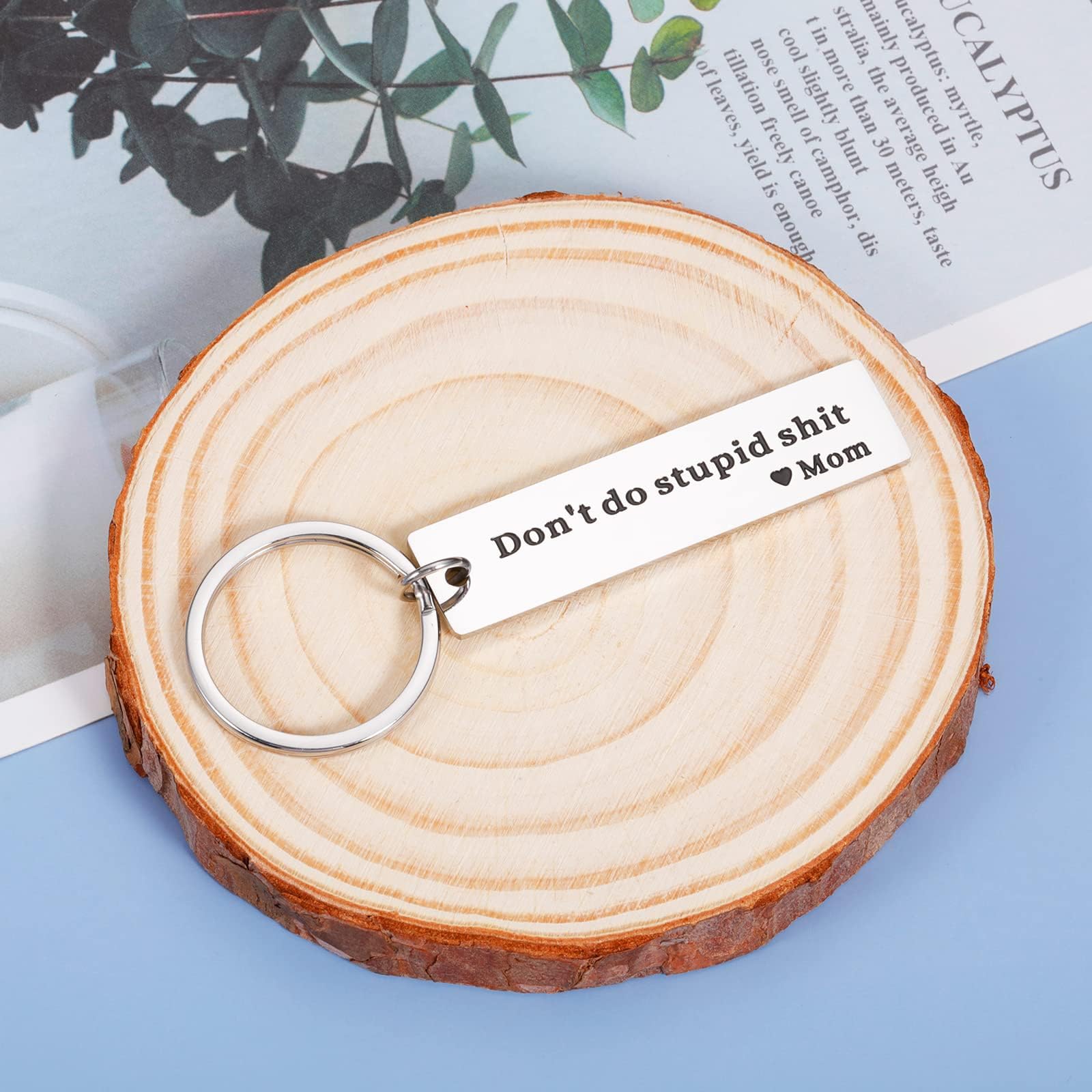 Funny 'Don't Do Stupid Stuff' Keychain Gift for Son/Daughter - Perfect Birthday, Christmas, Valentine's Day & Graduation Present for Teen Boys & Girls | Cute Stocking Stuffer & Gag Gift for Him/Her | Ideal for School Backpacks, Keyrings & Everyday Carry