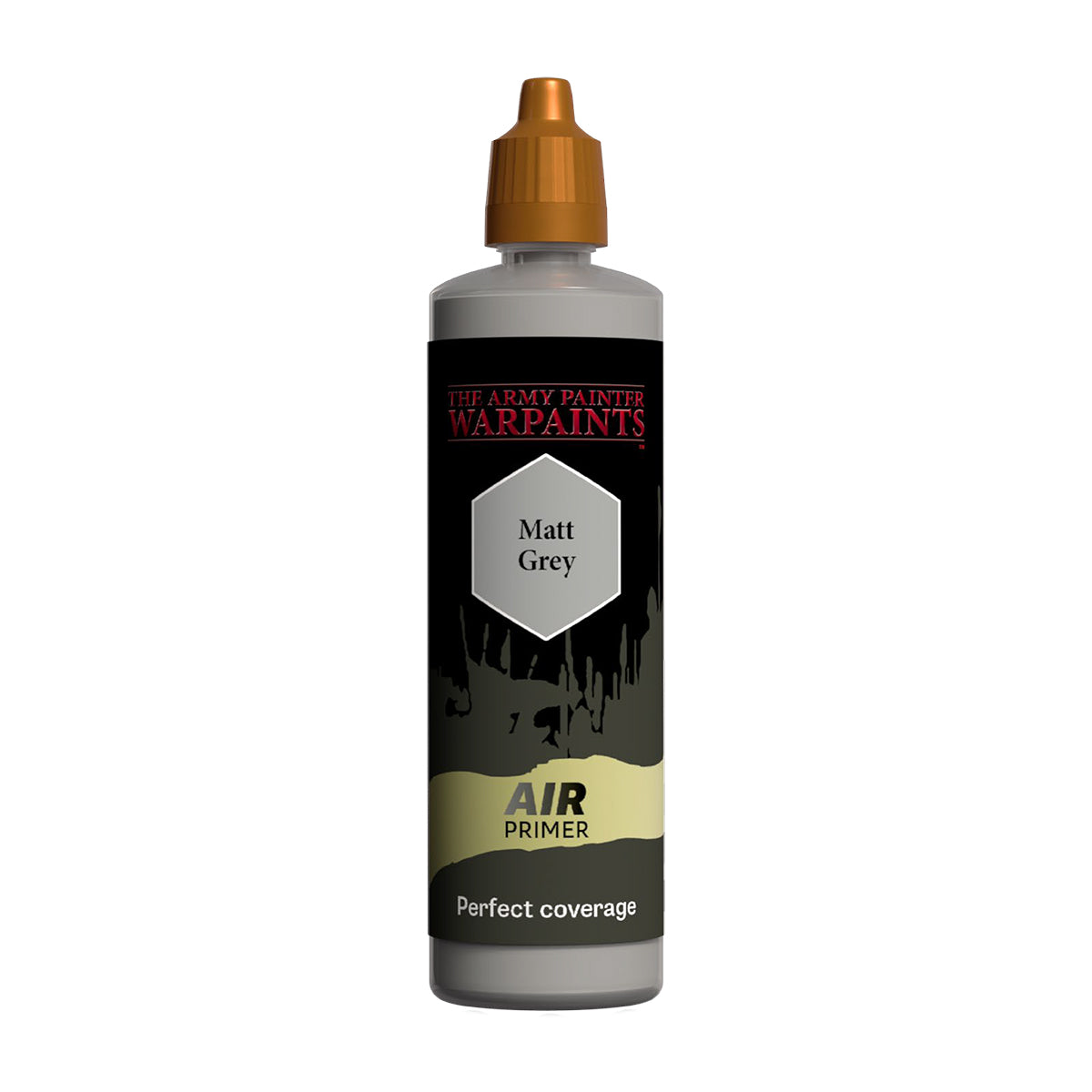 Warpaints Air Matt Grey Primer - 100ml Acrylic Paint for Miniatures & Models - Perfect for Warhammer, D&D, and Tabletop Gaming