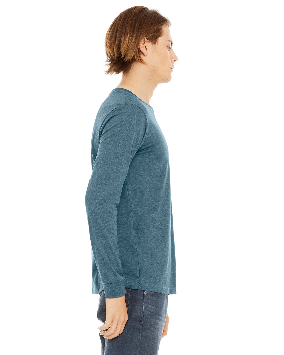Bella + Canvas 3501CVC Unisex CVC Jersey Long Sleeve T-Shirt - Soft Cotton Blend Crewneck Tee for Men & Women - Perfect for Casual Wear, Layering, and Workout Comfort