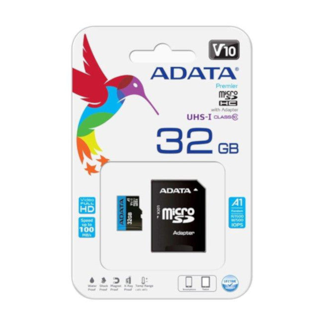 ADATA Micro SD Memory Card 128GB High Speed Class 10 UHS-I U1 for Smartphones, Cameras, Drones & Gaming - Reliable Storage for 4K Videos & Mobile Apps