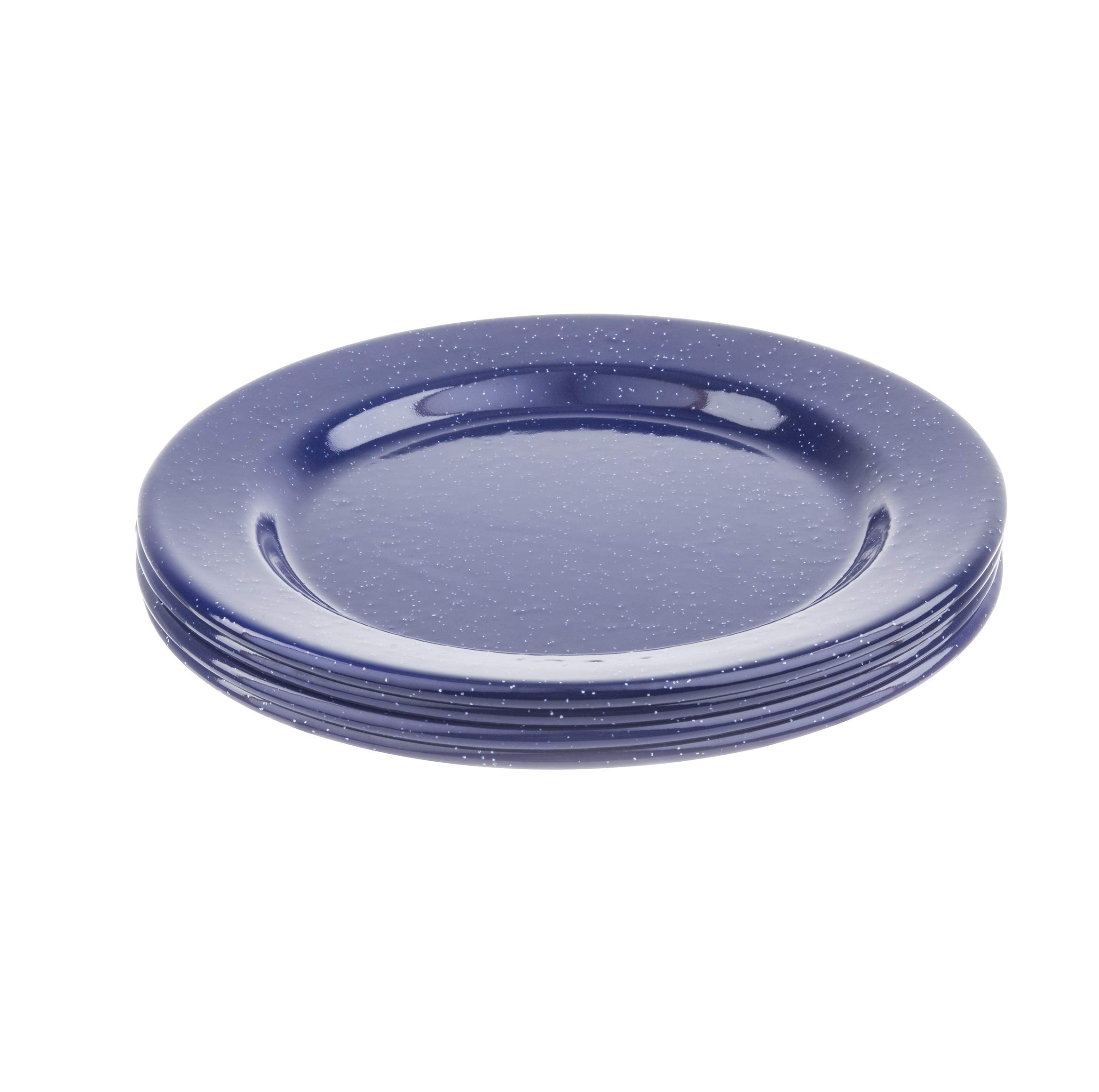 Tablecraft Wanderlust Collection Blue Speckle Plates - Set of 4 (7.875