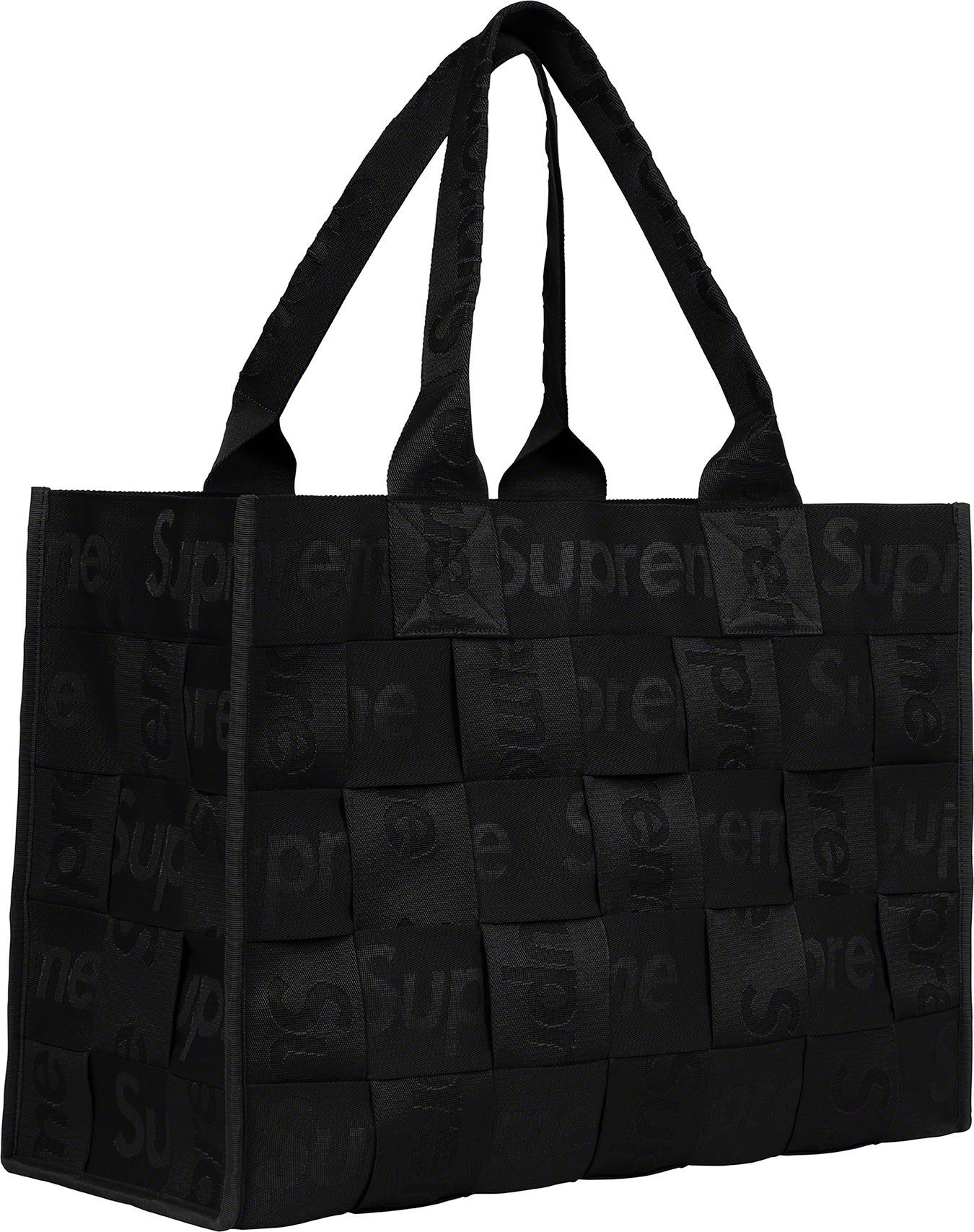 SUPREME 23SS Large Woven Tote Bag for Women - Stylish Beach Bag, Shopping Tote & Everyday Carry All - Perfect for Travel, Work & School Accessories