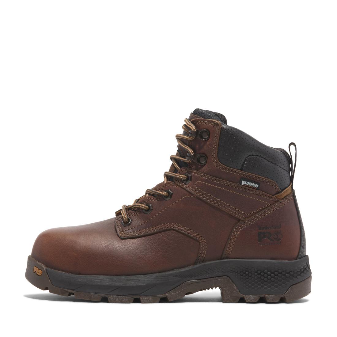 Titan EV Women's Waterproof Composite Toe Insulated Work Boots – Coffee Brown | Winter Safety Boots for Construction, Warehouse & Outdoor Work
