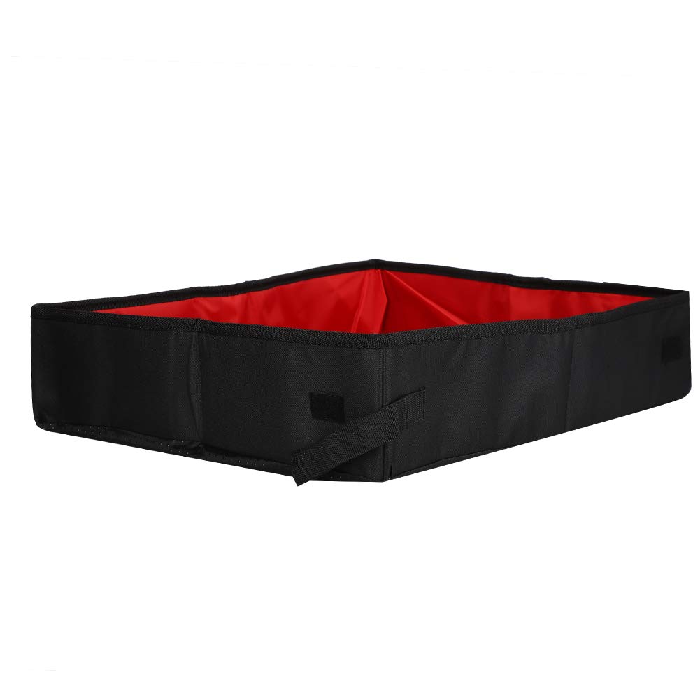 Shanrya Semi-Closed Foldable Cat Litter Box - Waterproof Pet Litter Pan with Polyester Fabric for Small Dogs & Cats - Perfect for Home, Travel & Small Spaces