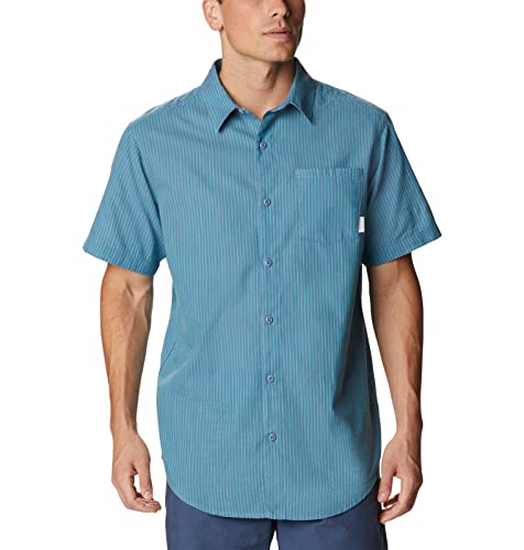 Electric Turquoise Oxford Stripe