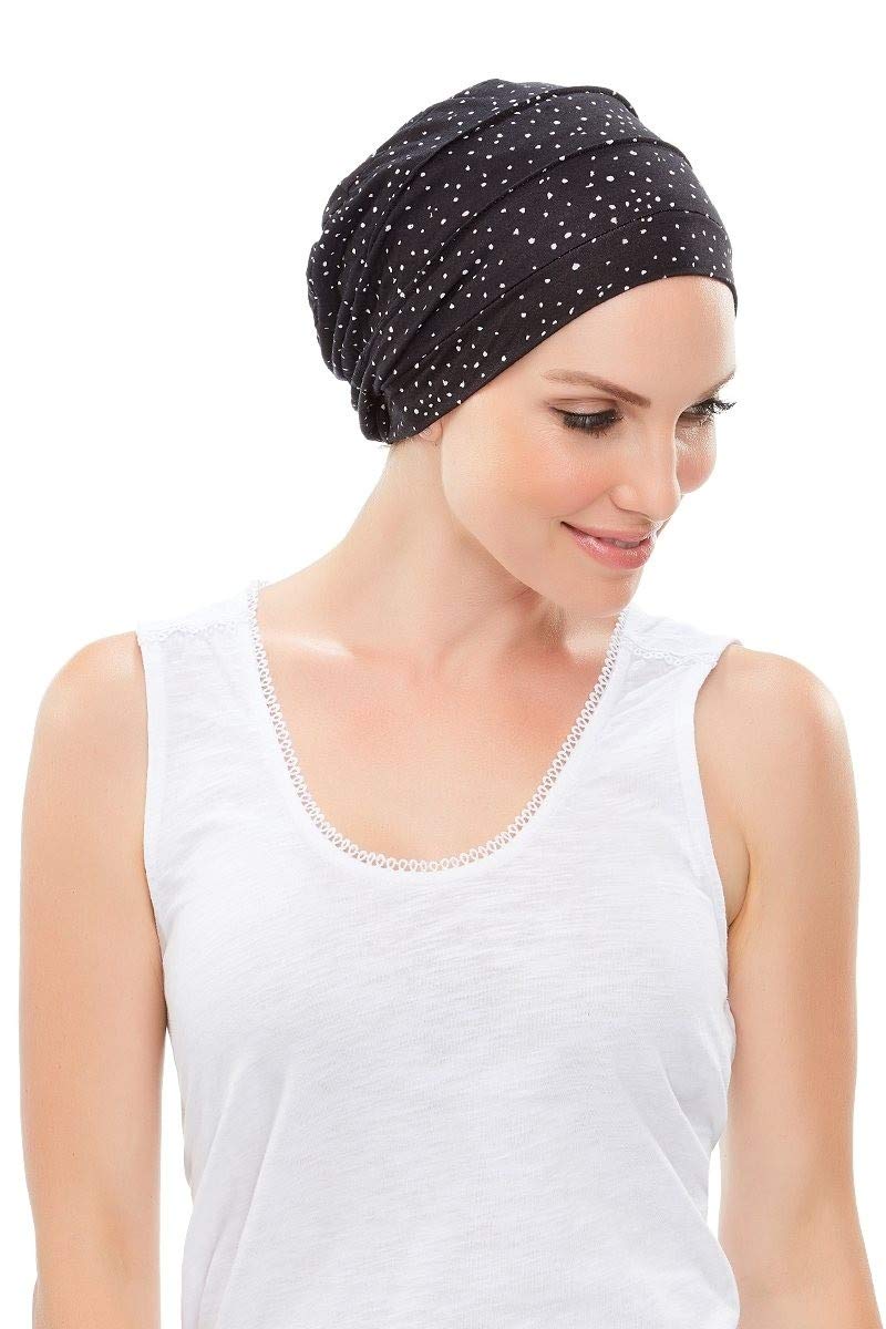 Jon Renau 100% Bamboo Turban Headband - Soft & Elegant Hair Wrap for Women - Includes 19-Page Belle of Hope Q&A Guide (Dark Sky) - Perfect for Chemotherapy, Post-Surgery, or Fashion Accessory