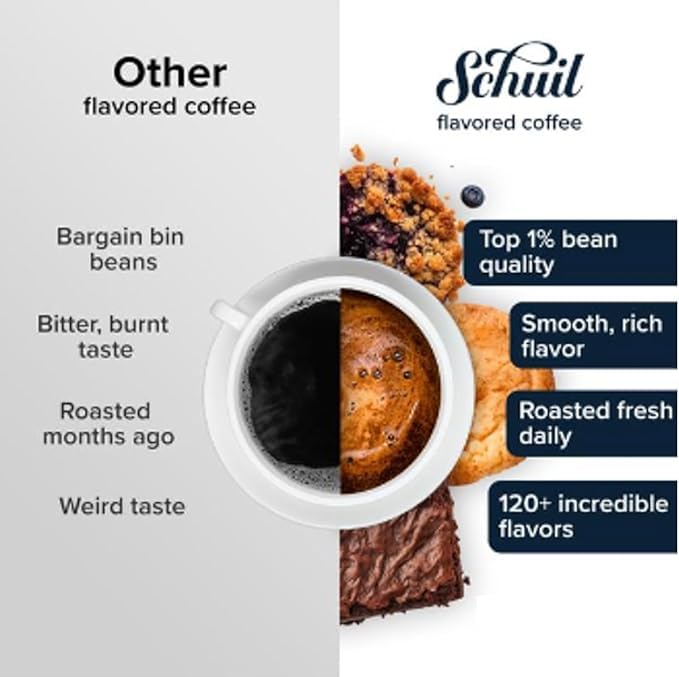 Premium Pumpkin Spice Whole Bean Coffee - 12oz Bag | Schuil Gourmet Roasted Artisan Coffee | Smooth & Full-Bodied Flavor | Perfect for French Press, Drip & Cold Brew | Great for Fall Mornings, Office & Cozy Evenings