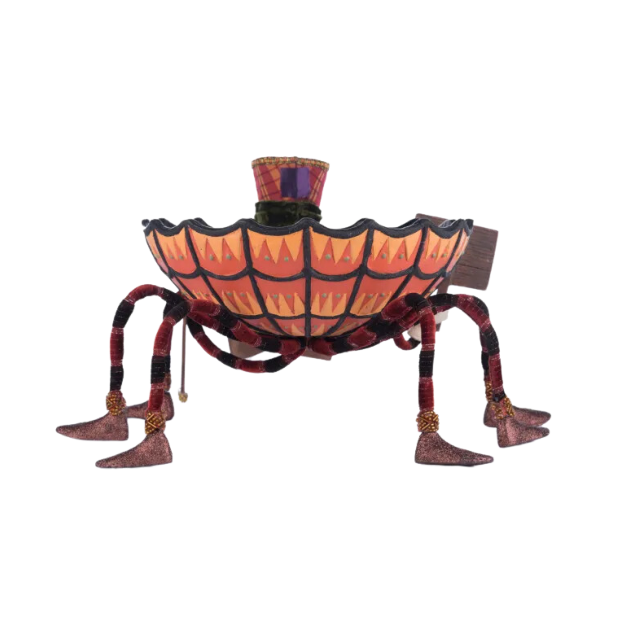 Broomstick Acres Halloween Spider Candy Dish - Spooky Treat Bowl for Parties, Decor & Trick or Treat - Perfect for Halloween Decorations & Candy Display