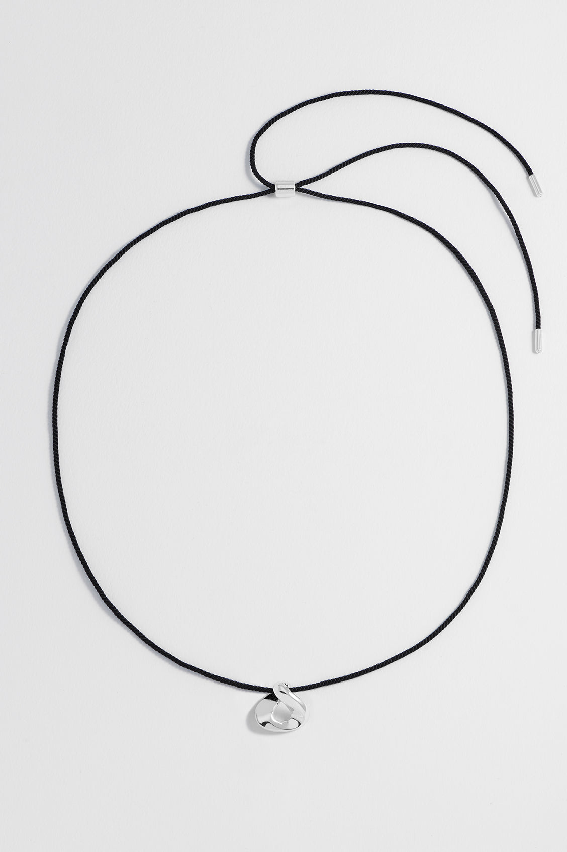 Elegant Sculptural Twist Pendant Cord Necklace for Women - Minimalist Boho Jewelry for Everyday Wear & Special Occasions