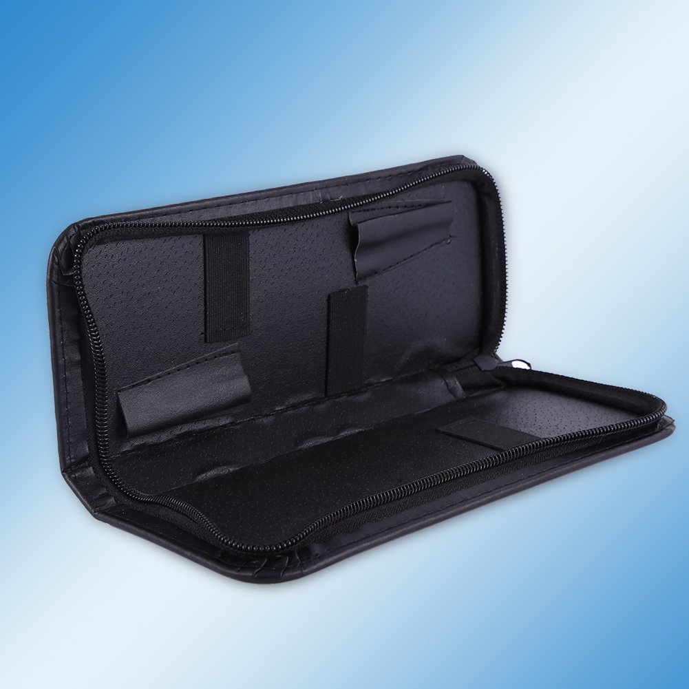 Professional Salon Scissor Tool Bag - PU Leather Hairstylist Pencil Case & Holster for Hairdressing Shears, Combs, Brushes - Perfect for Salon, Barber Shop & Home Hair Styling