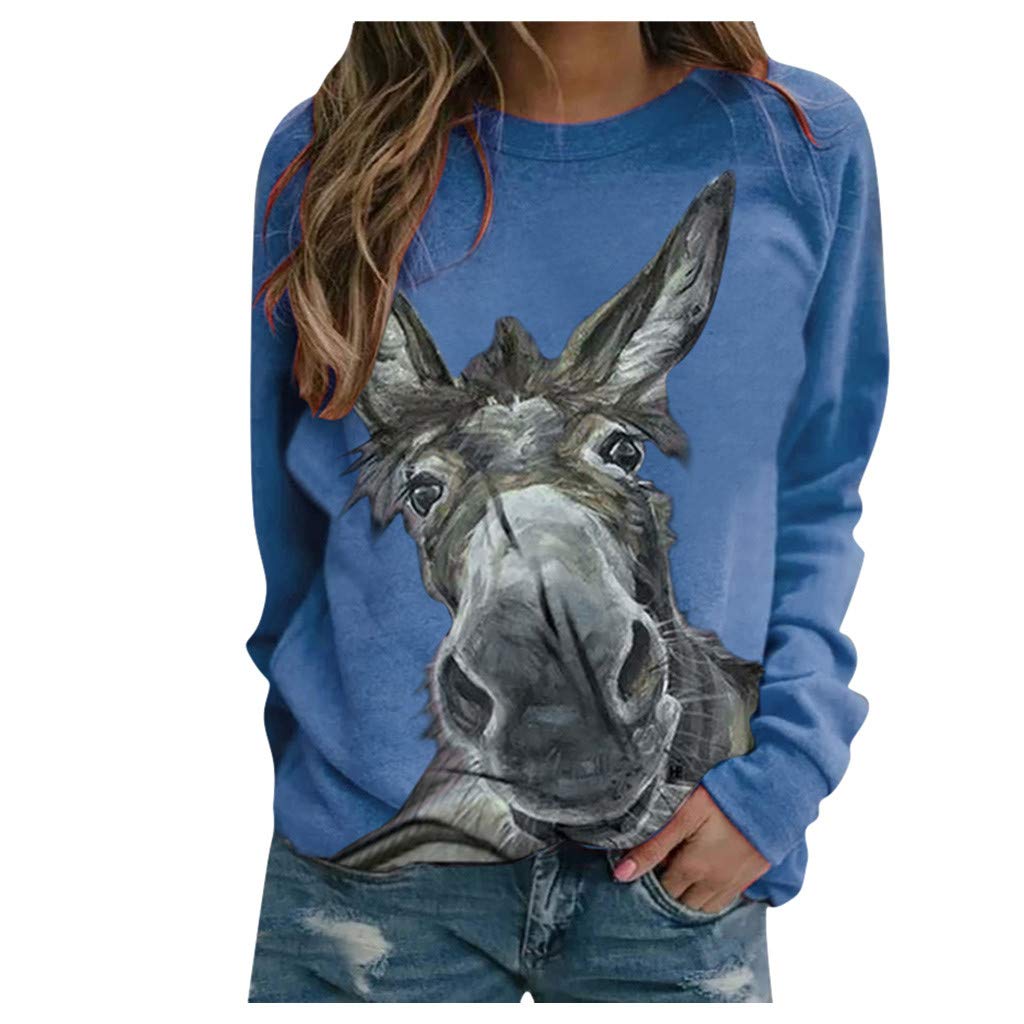 Women's Fall Rainbow Printed Graphic Sweatshirt - Cute Oversized Long Sleeve Tunic Top for Casual Wear | Perfect for Autumn Outfits, Coffee Dates & Cozy Layering