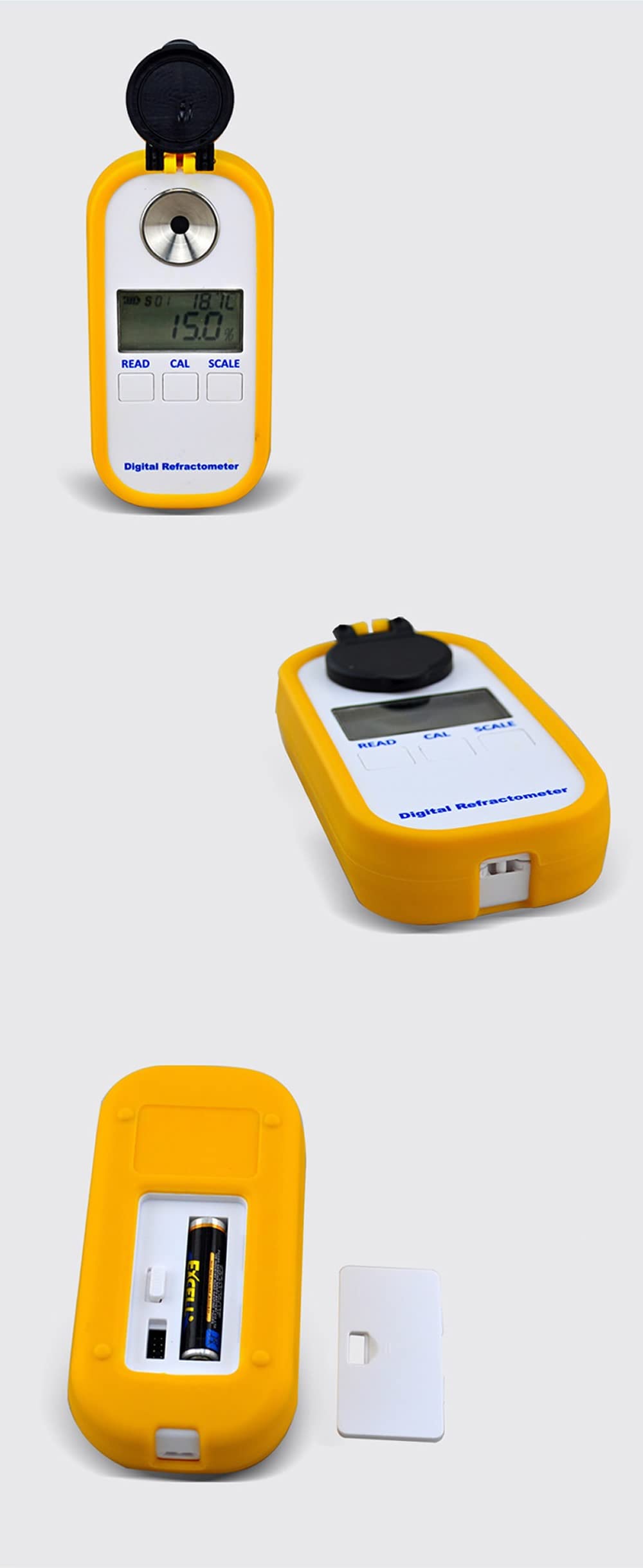 Digital Refractometer for Veterinary Use - Accurate Dog & Cat Urine Specific Gravity Tester, DR503 Serum Protein Analyzer | Ideal for Pet Health Monitoring & Veterinary Clinics