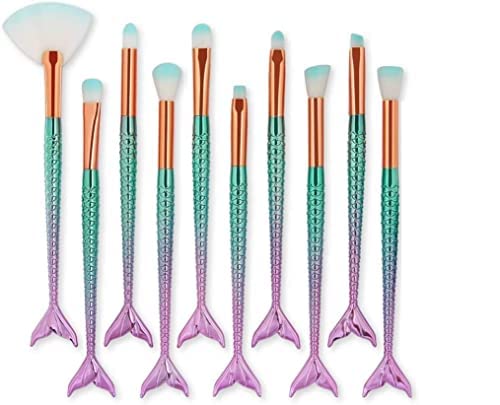 AVTY 10-Piece Professional Makeup Brush Set for Foundation, Blush & Contouring - Perfect for Everyday Makeup & Travel