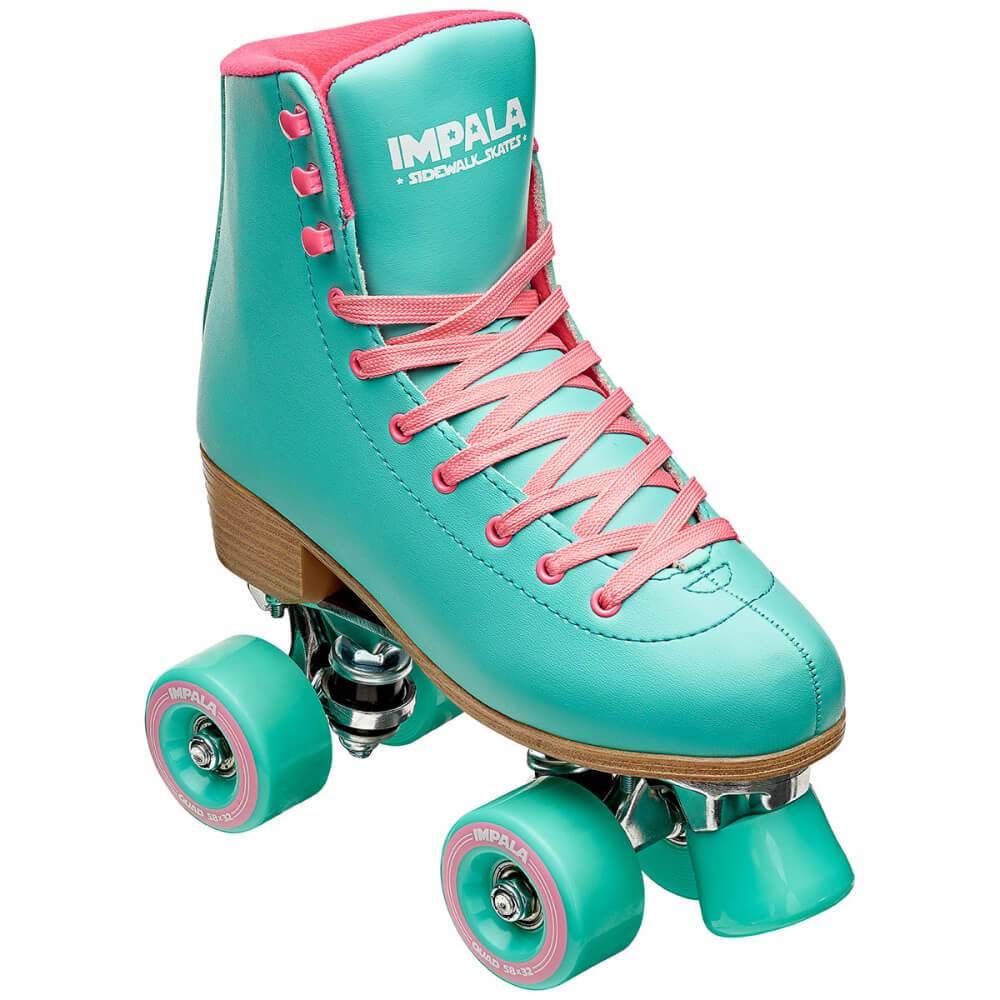 Impala Women's HG Axs Roller Skates - IMPROLLER1 Aqua Size 39 | Premium Quad Roller Skates for Outdoor & Indoor Skating, Rink, Fitness & Retro Style