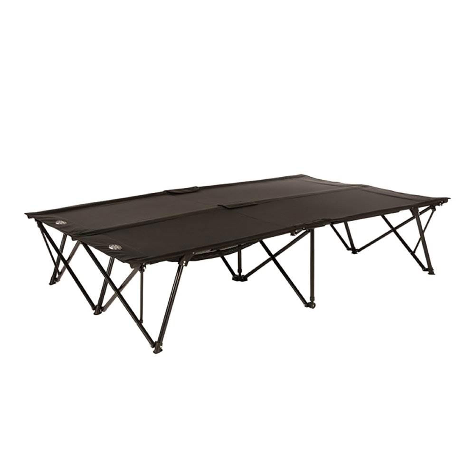 Kamp Rite Double Kwik Cot - 2 Person Portable Camping Cot for Adults, Heavy Duty Folding Bed with Carry Bag - Perfect for Camping, Hiking, Backpacking & Outdoor Adventures