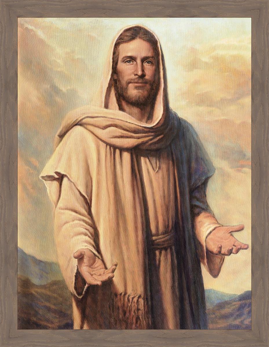 Abide With Me Large Wall Art - Inspirational Canvas Print for Living Room, Bedroom & Office Decor - Perfect for Home, Church & Spiritual Spaces