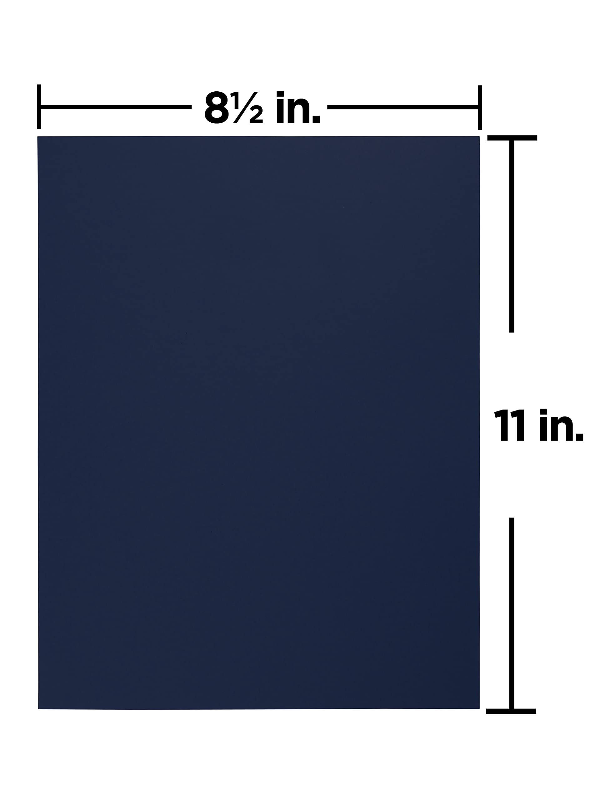 JAM PAPER Matte 28lb Premium Cardstock Paper - 105 GSM - 8.5 x 11 Inches - Navy Blue - 50 Sheets per Pack - Ideal for Scrapbooking, Invitations, Business Cards & DIY Crafts