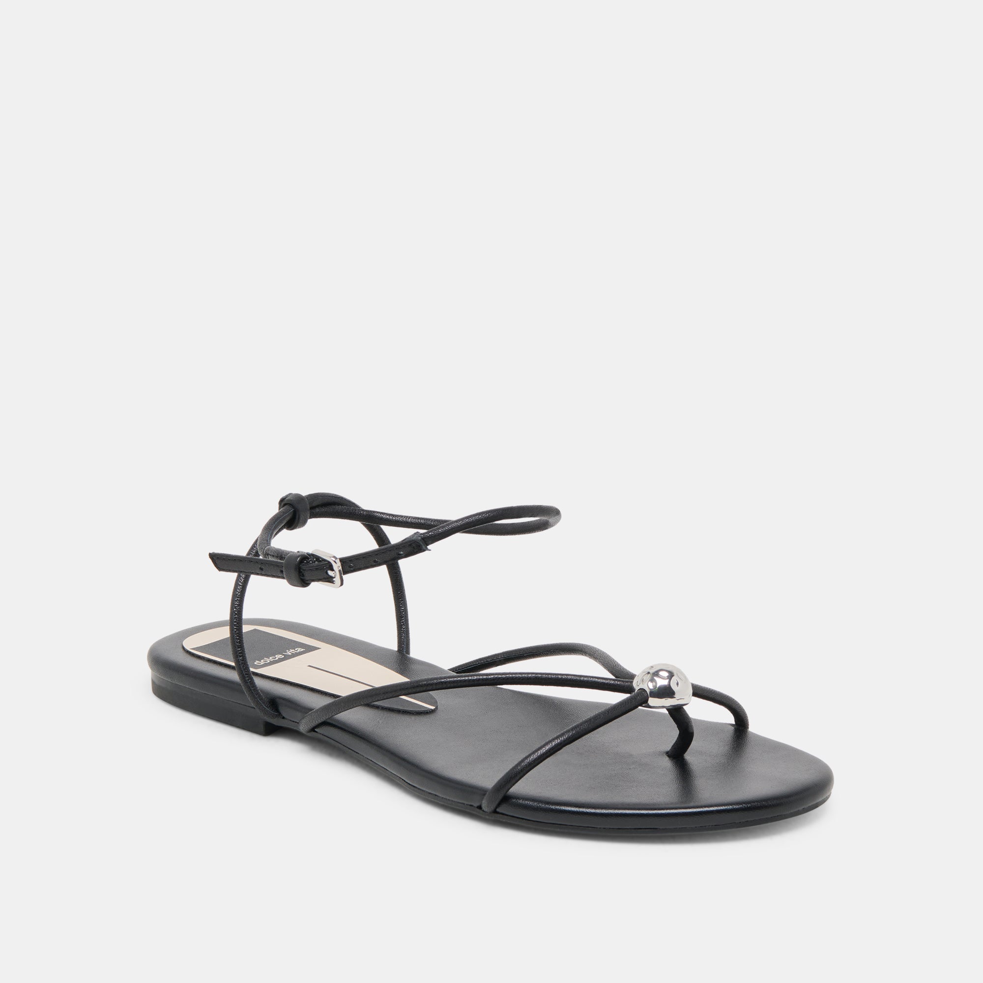 KENLEY Black Leather Sandals for Women - Comfortable & Stylish Summer Shoes for Beach, Walking, and Casual Outfits