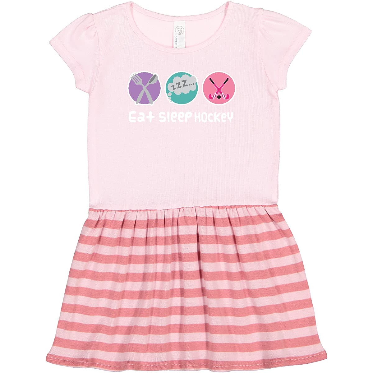 Inktastic Field Hockey Sports Team Coach Toddler Dress - Cute & Comfortable Girls' Athletic Dress for Games, Practice & Team Spirit - Perfect for Field Hockey Fans & Young Athletes