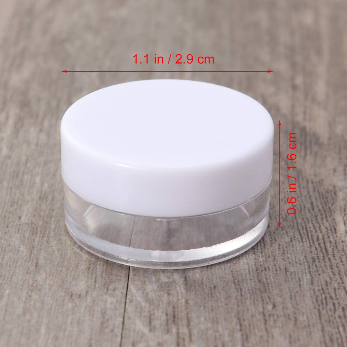 Beaupretty 50pcs 3g Clear Travel Bottles for Lotion & Makeup Samples - Mini Empty Containers with White Caps - Bulk Travel-Size Bottles for Toiletries, Cosmetics, Skincare (Perfect for Travel, Hotels, Gym & Sample Distribution)