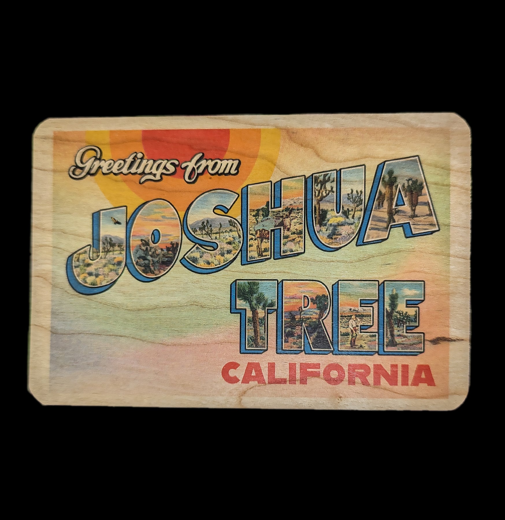 Handcrafted Joshua Tree Wooden Postcard - Unique Souvenir & Home Decor for Nature Lovers | Perfect for Wall Art, Travel Memories & Gift Giving