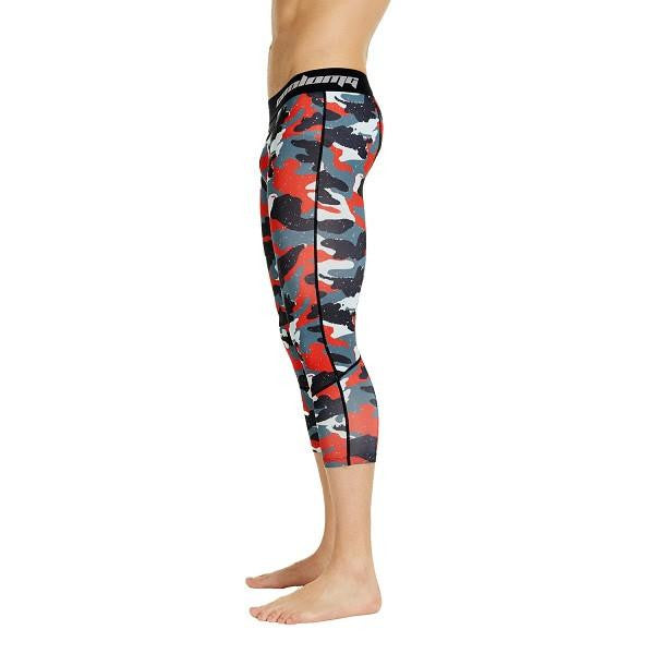 Breathable 3/4 Compression Tights for Men & Boys - Running, Gym, Sports & Active Wear - Moisture Wicking & Anti-Chafing Design